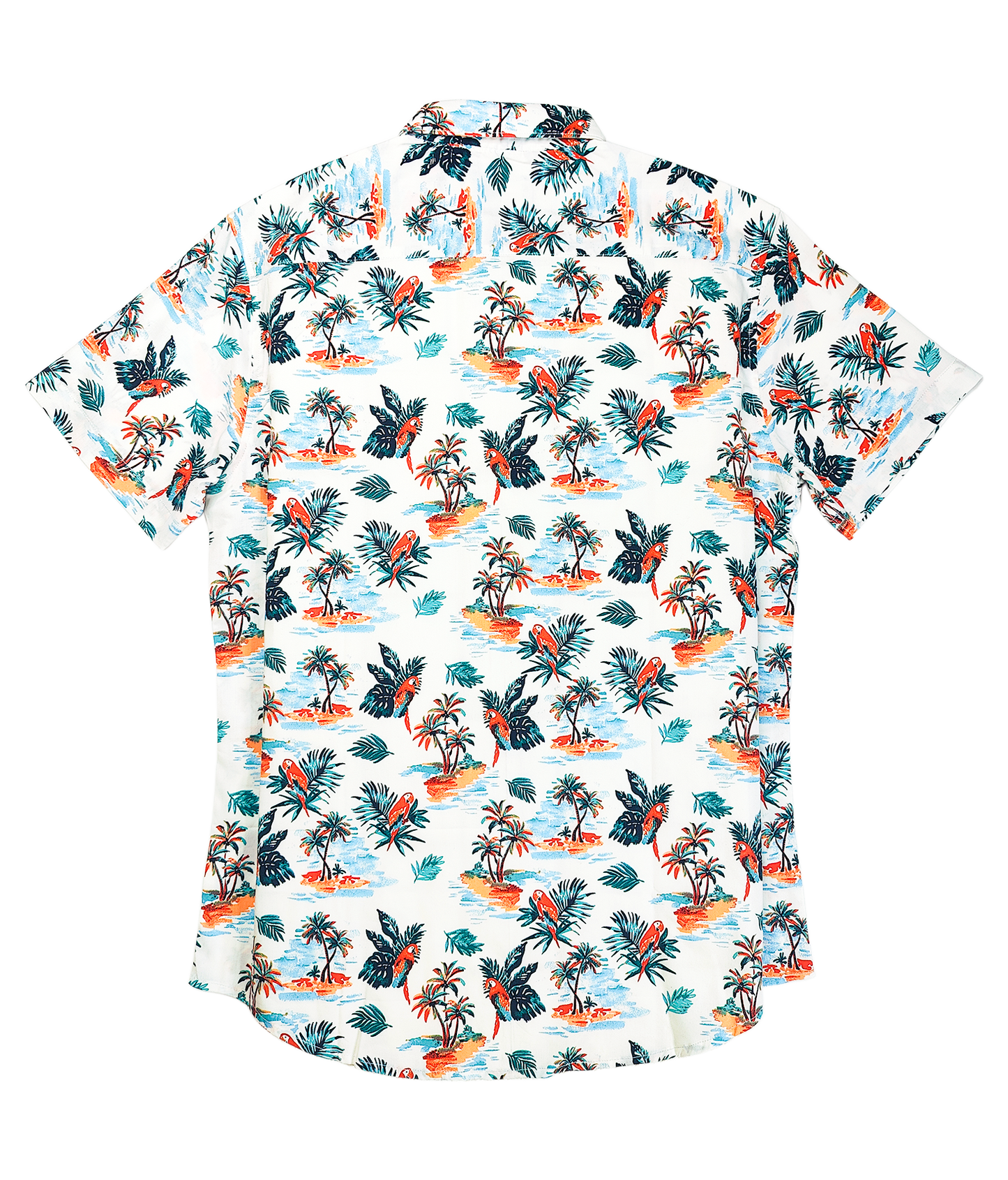 Furdy Tropical Print Short Sleeve Shirt